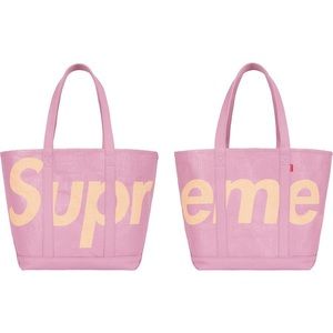 NWT Supreme Raffia Tote Purple